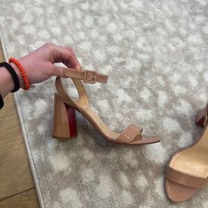 Christian Loubuiton Miss Sabina Nude sandals